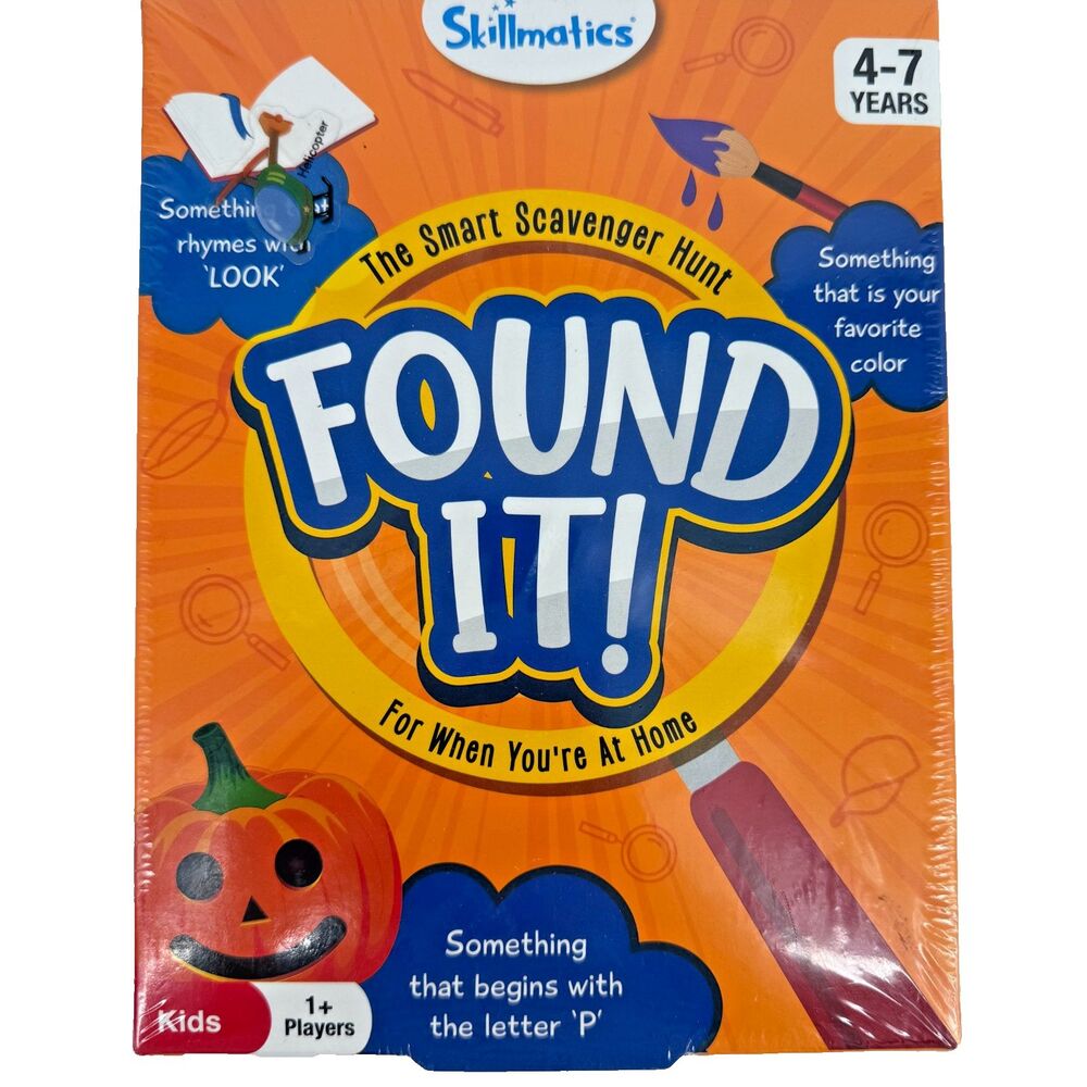 Skillmatics FOUND IT! Board Game Smart Scavenger Hunt Card Game Kids 4-7 NEW